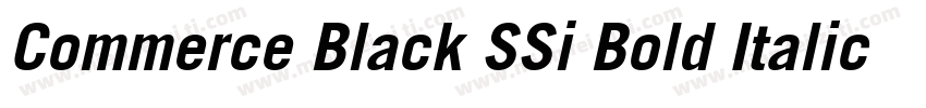 Commerce Black SSi Bold Italic字体转换